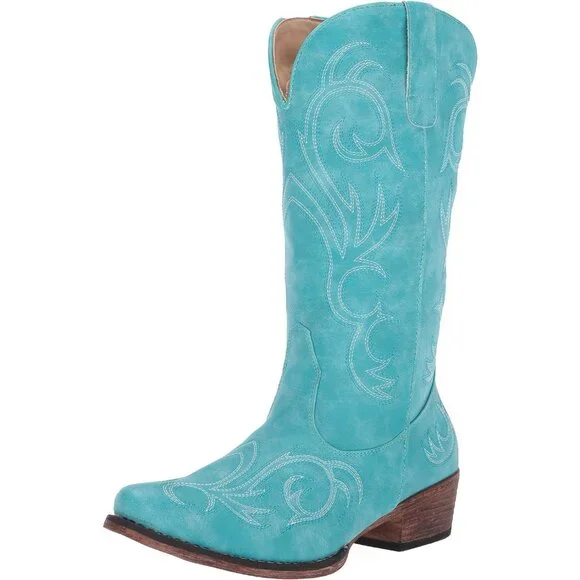 Women's Riley Scroll Western Boot - Picture 1 of 7